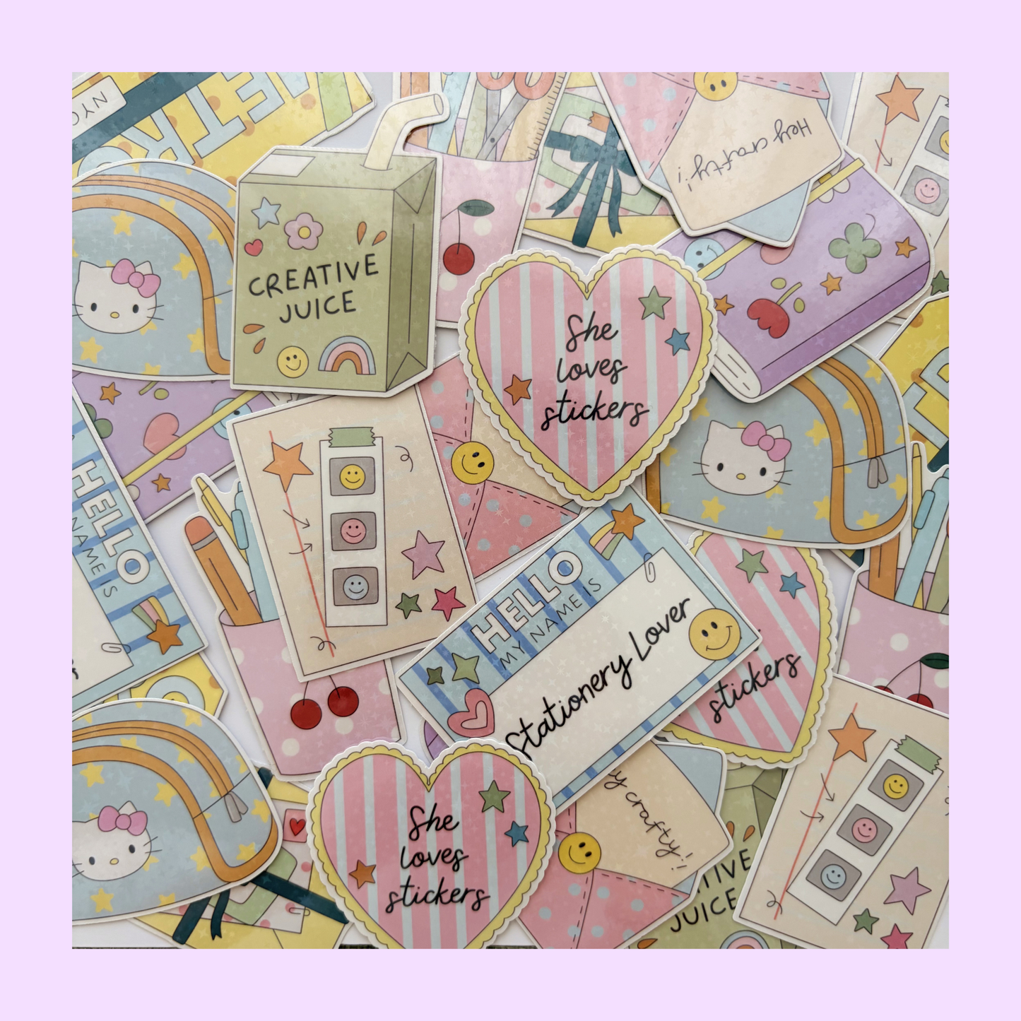Journal spread sticker