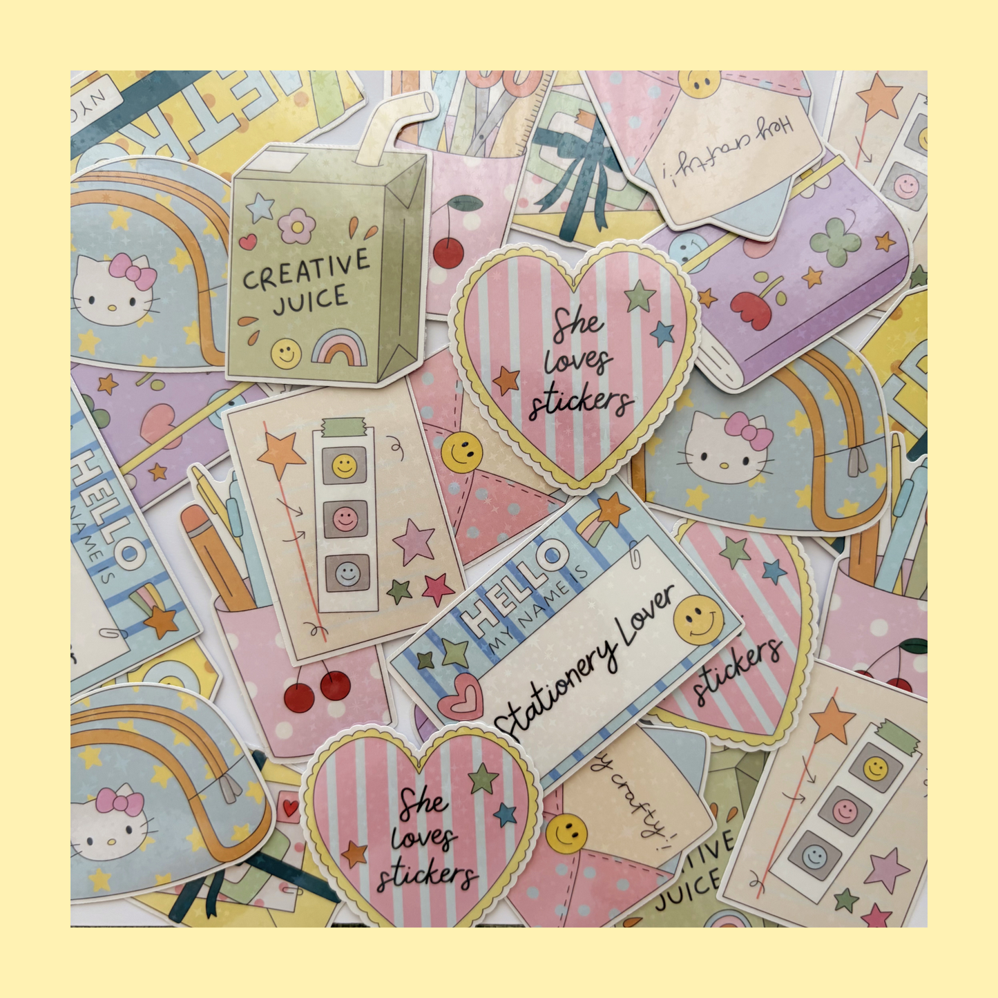 Stationery lover sticker