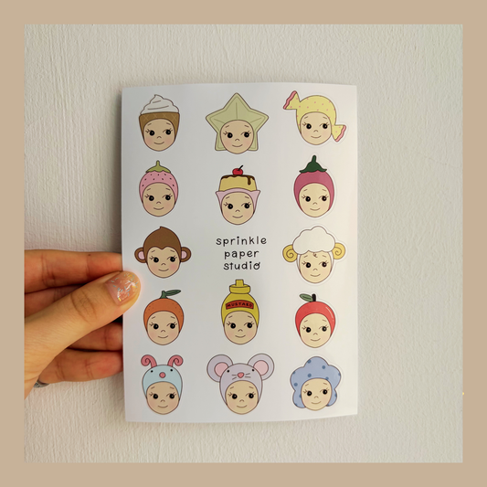 Baby angels sticker sheet