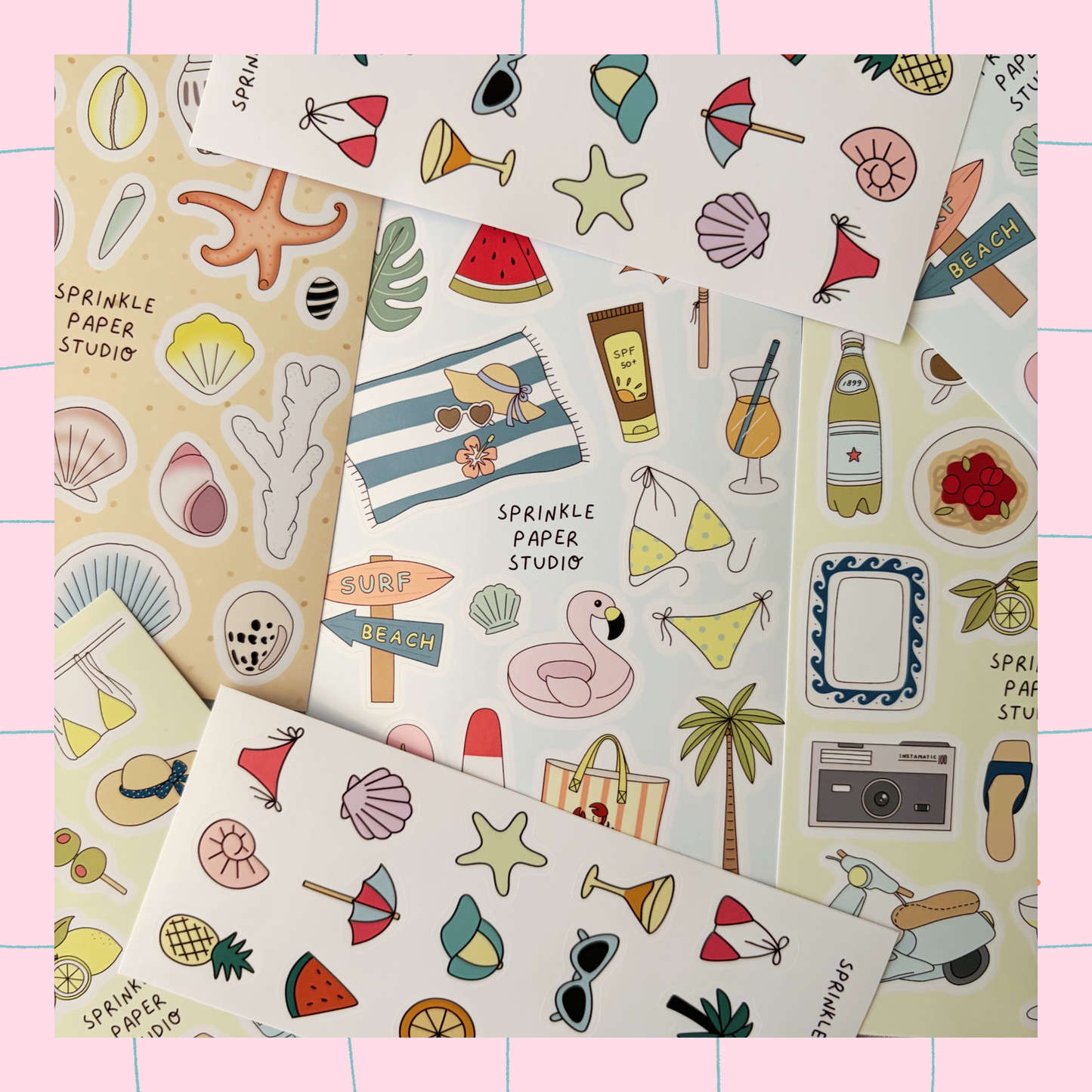 Summer in Italy sticker sheet