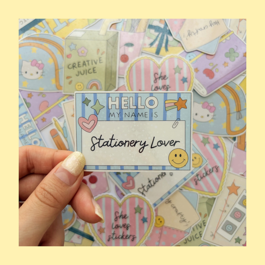 Stationery lover sticker