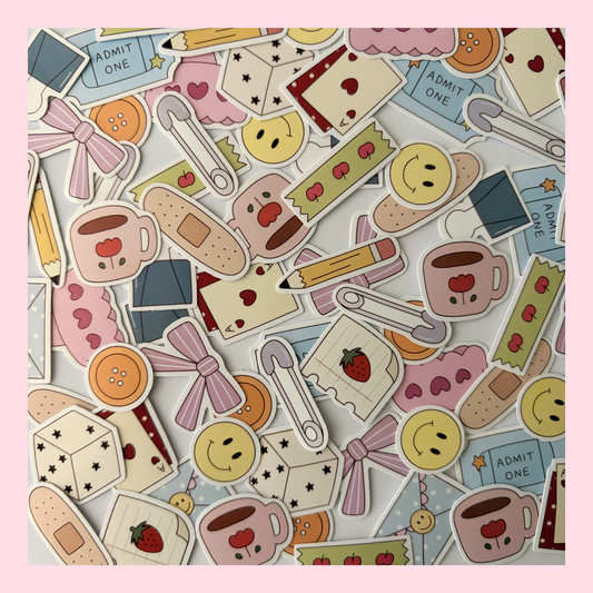 Mini sticker flakes