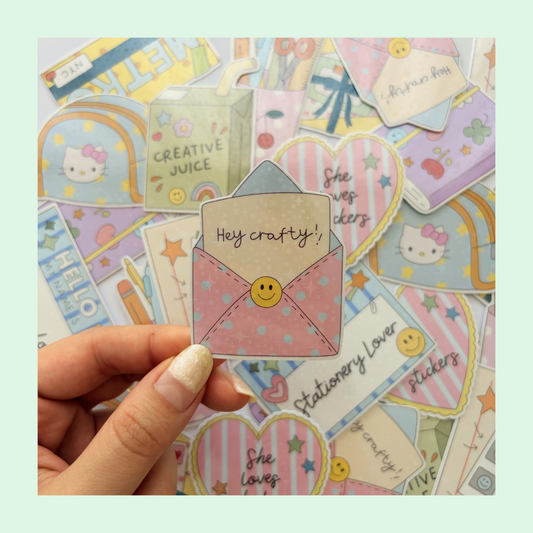 Hey crafty sticker