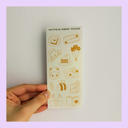 My favorites sticker sheet