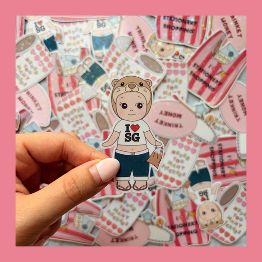 Sg baby angel sticker