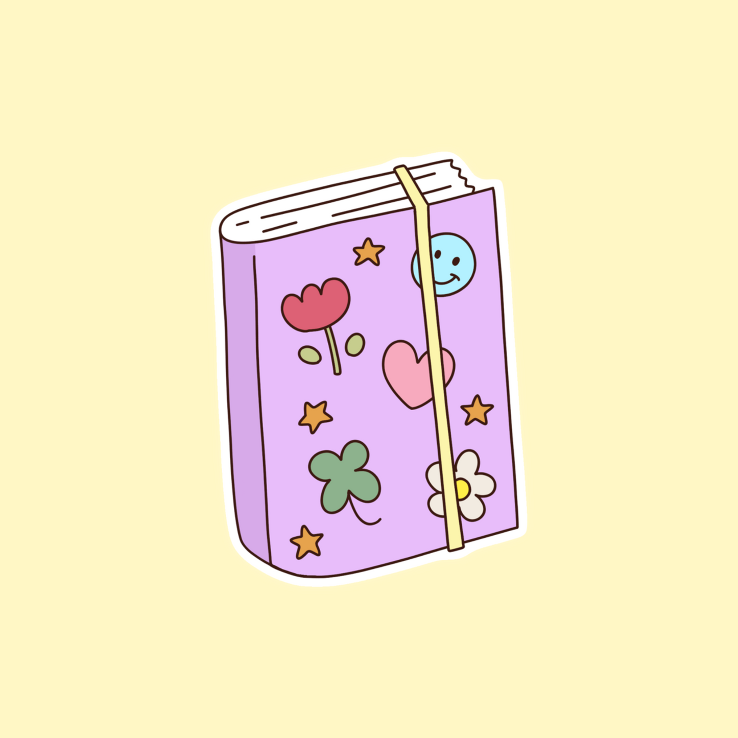 Journal book sticker