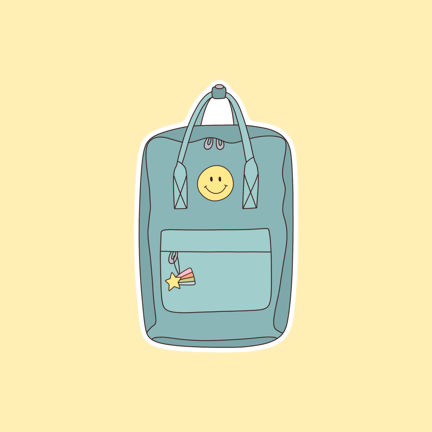 Backpack sticker
