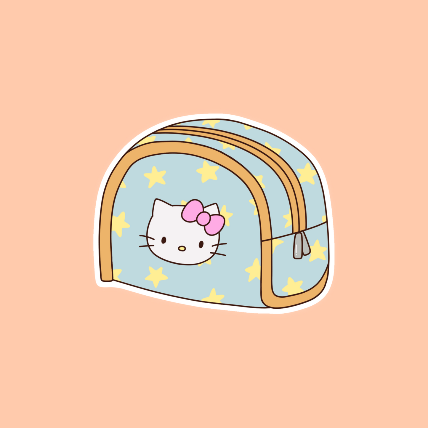 Kitty pouch sticker