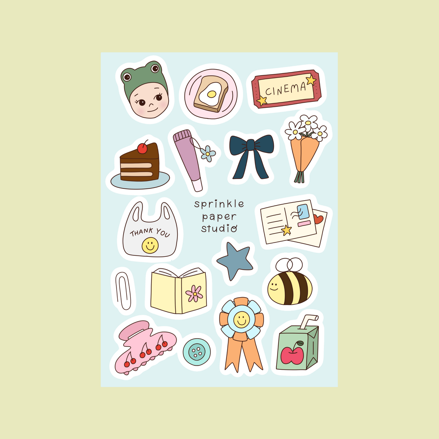 My favorites sticker sheet