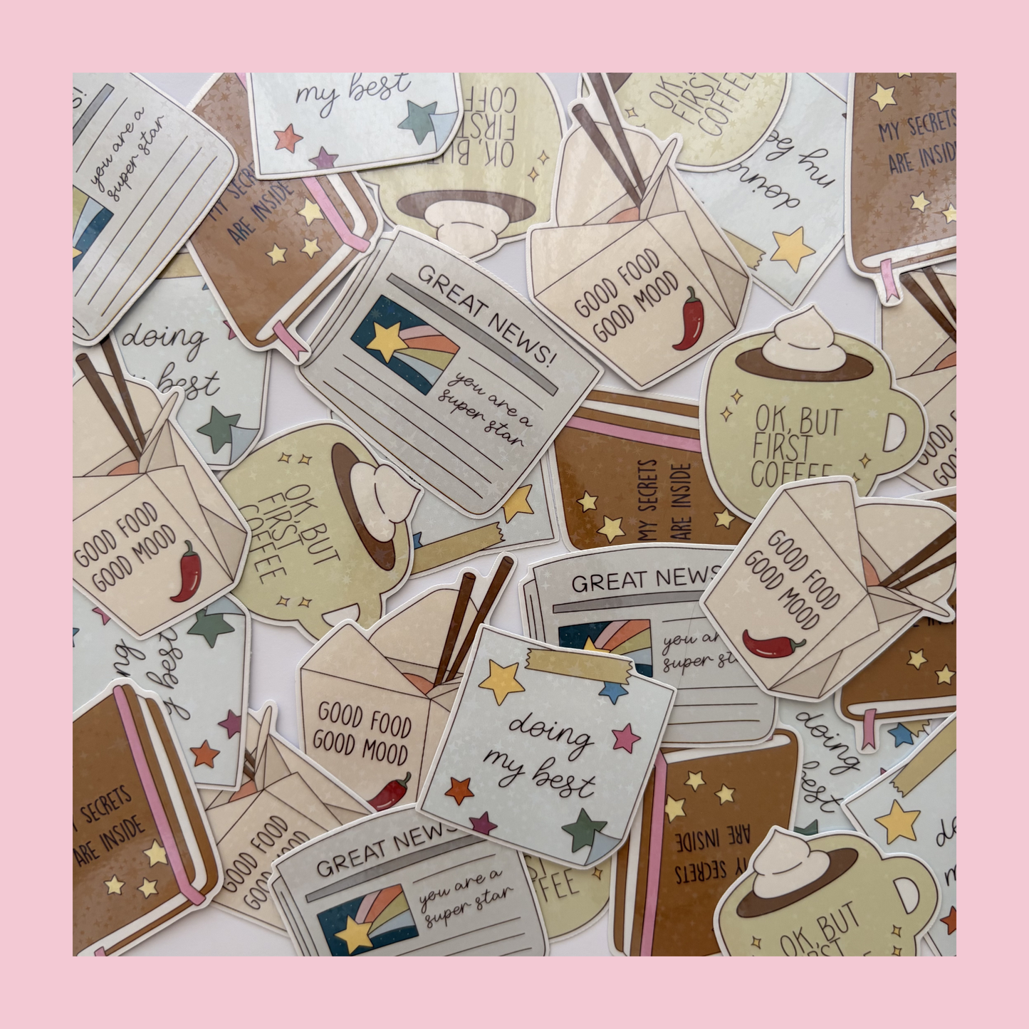 Good food good mood sticker