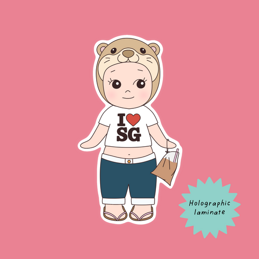 Sg baby angel sticker