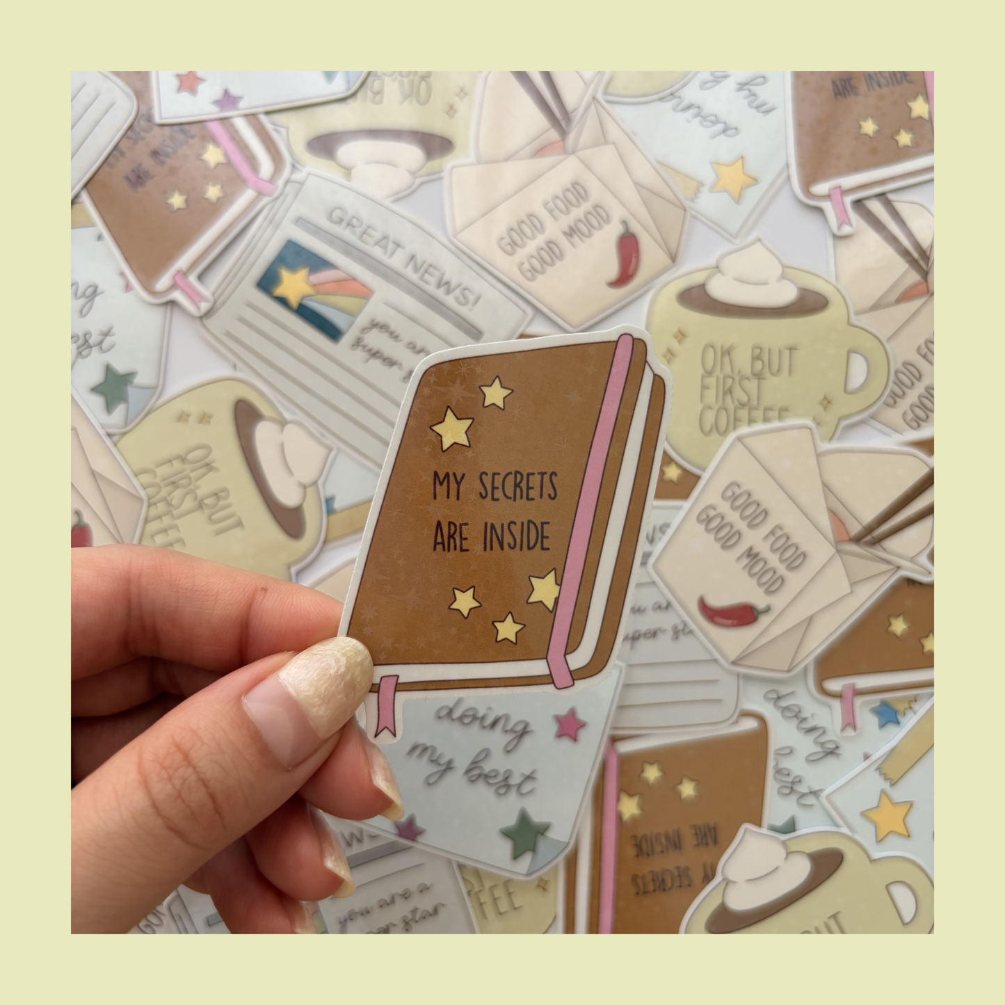My secret journal sticker