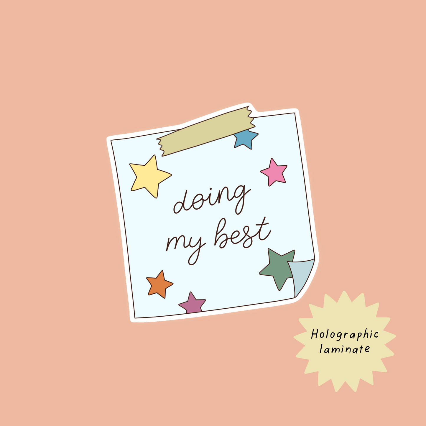 Doing my best sticker