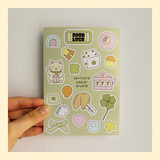 Lucky charm sticker sheet