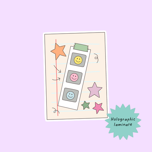 Journal spread sticker