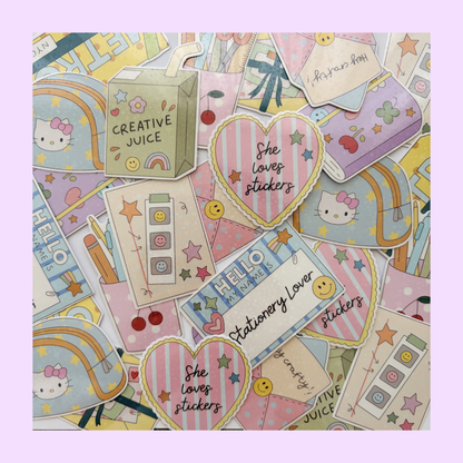 Journal spread sticker