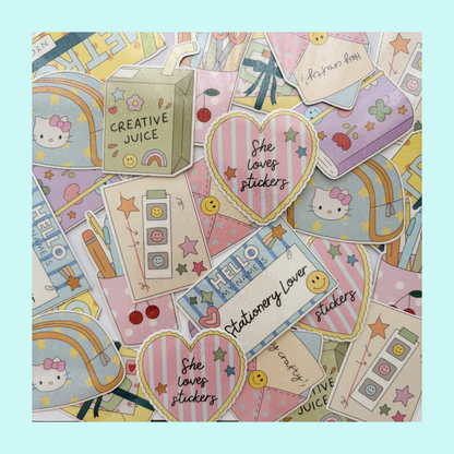 Letters sticker