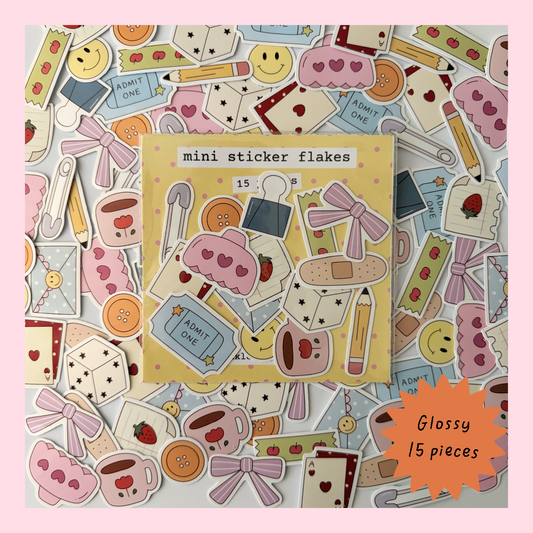 Mini sticker flakes