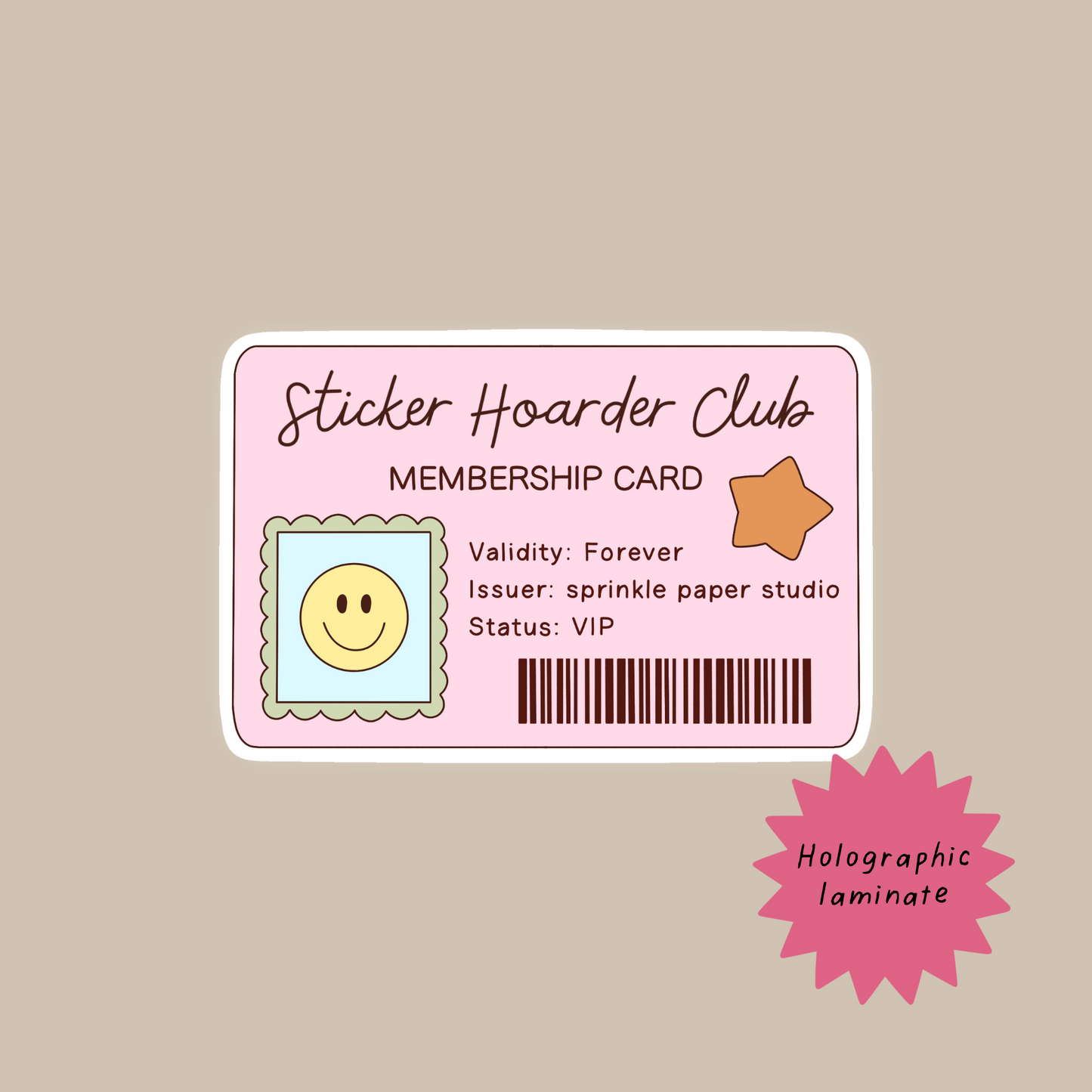 Sticker hoarder club sticker