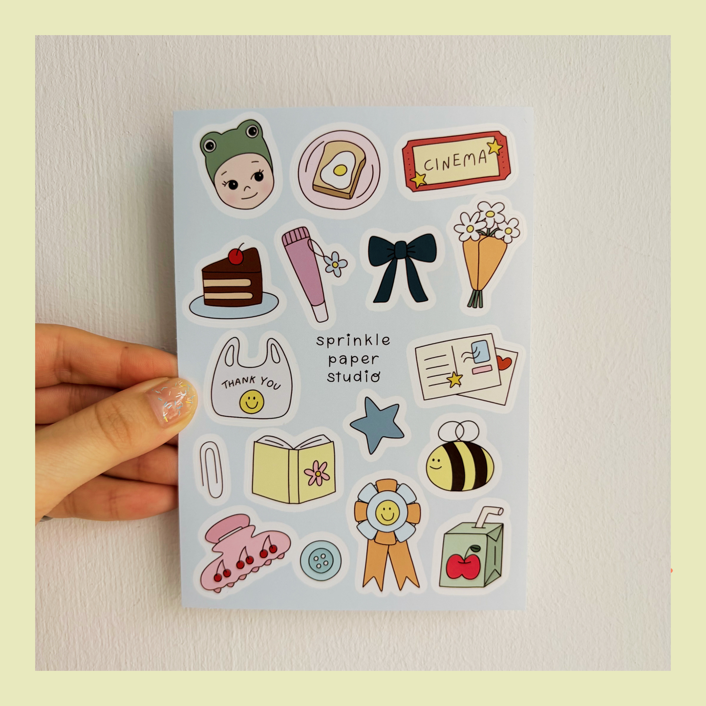 My favorites sticker sheet