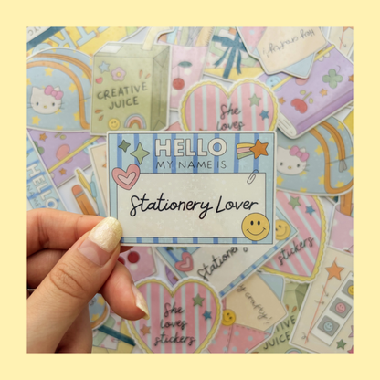 Stationery lover sticker