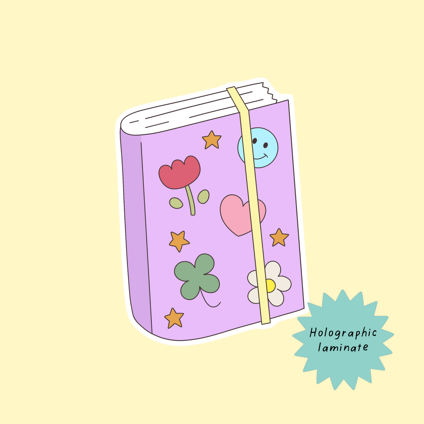 Journal book sticker