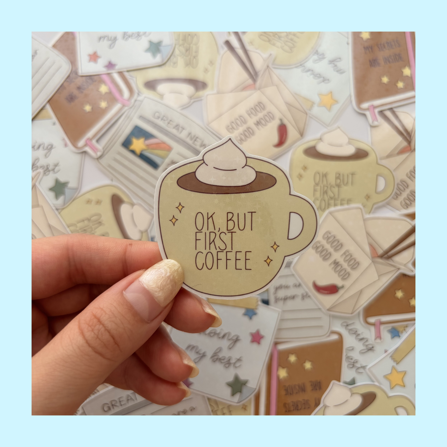 But first coffee sticker