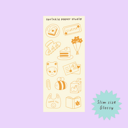 My favorites sticker sheet