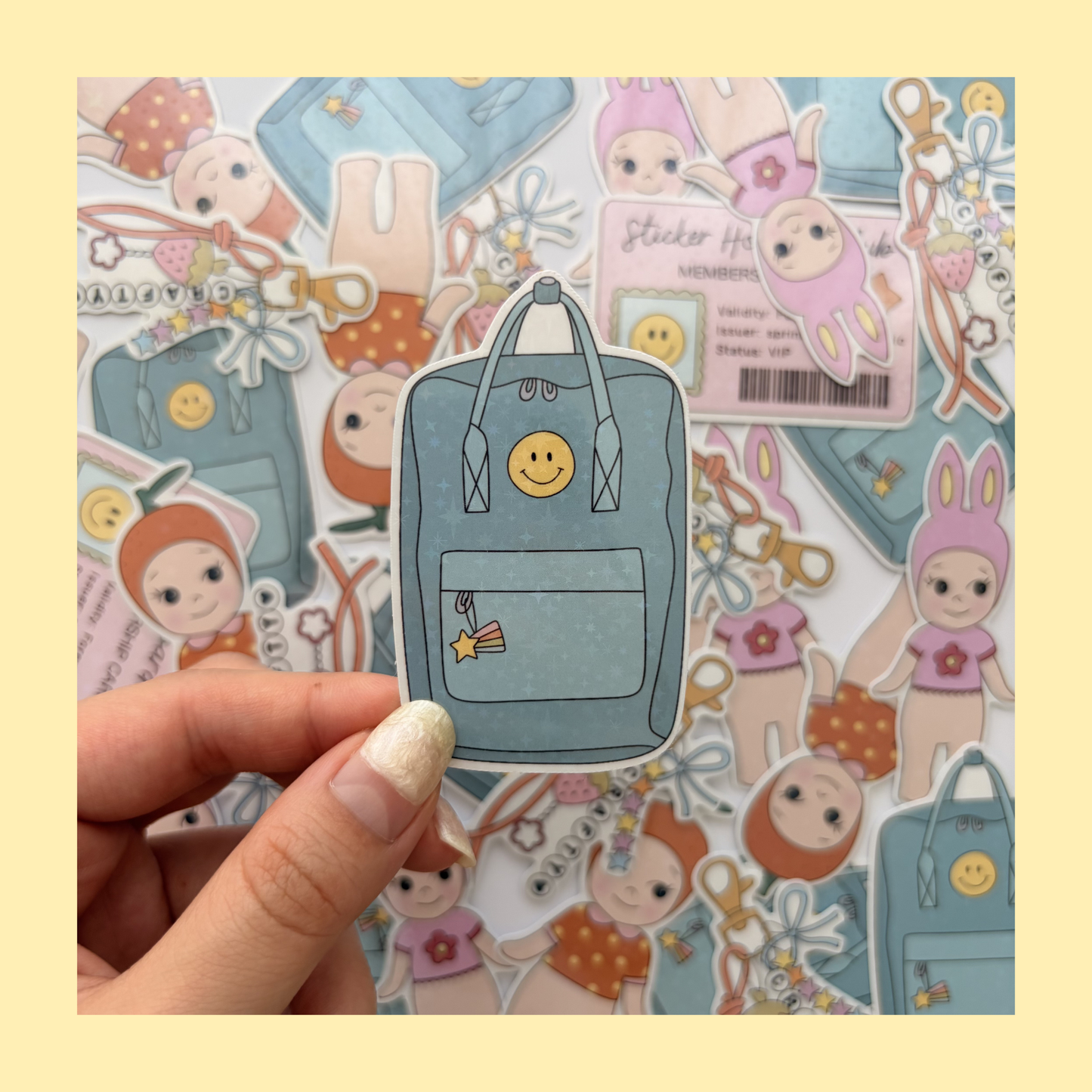 Backpack sticker