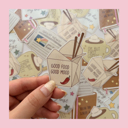 Good food good mood sticker