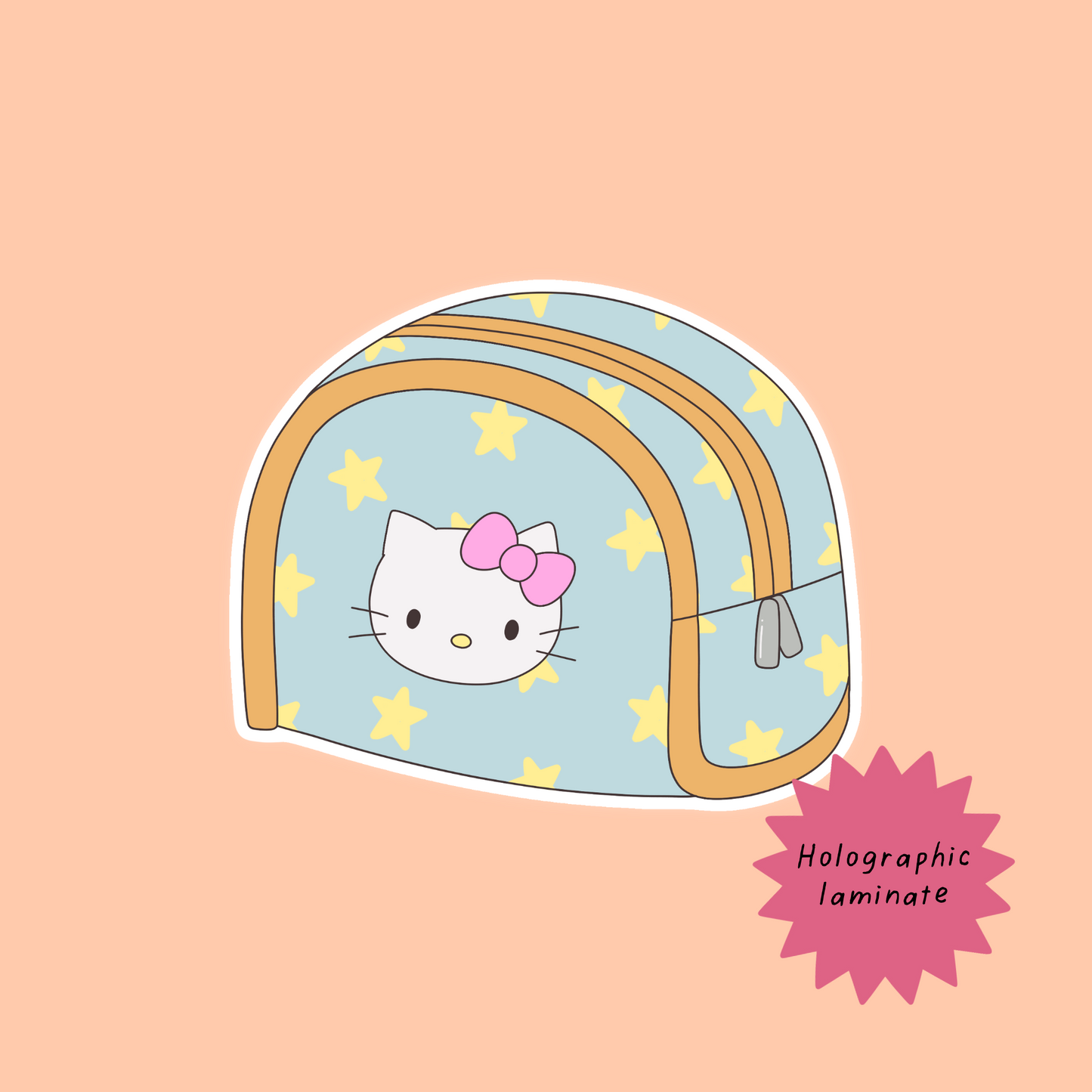 Kitty pouch sticker