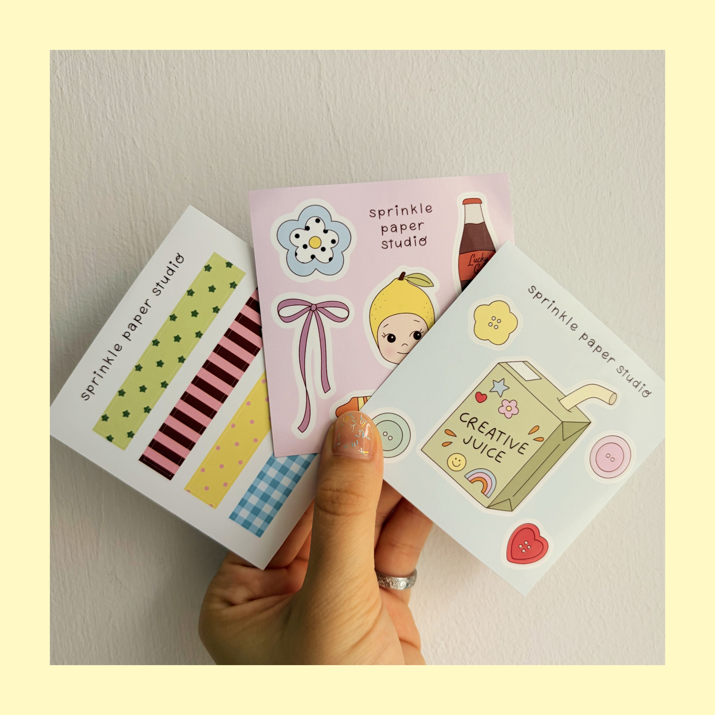 Mini sticker sheet set