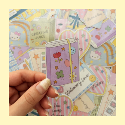 Journal book sticker