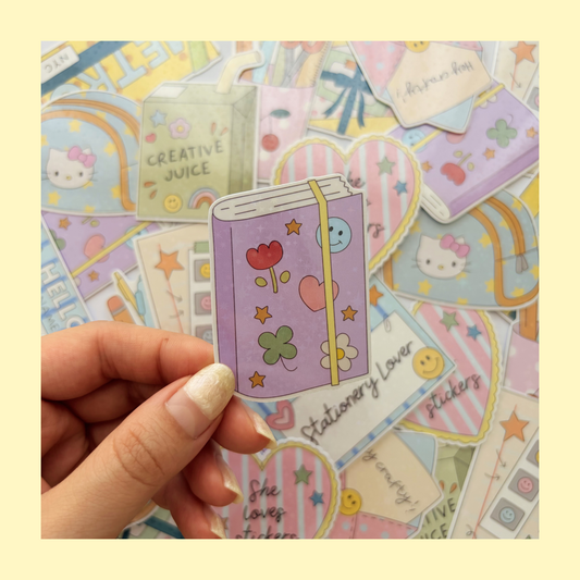 Journal book sticker