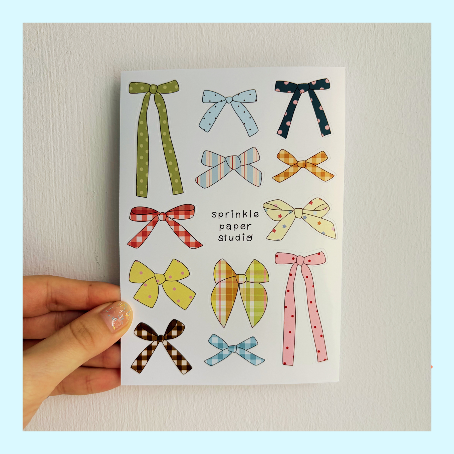 Bows sticker sheet