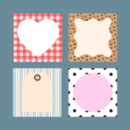 Sticker memo sheet set