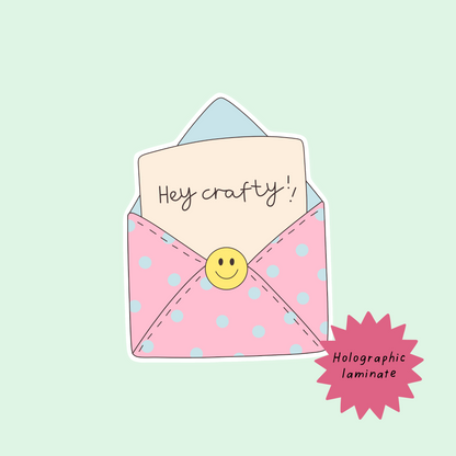 Hey crafty sticker