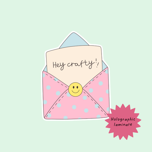 Hey crafty sticker