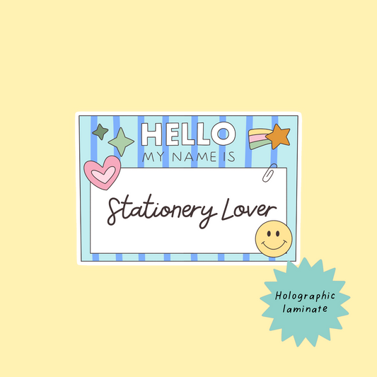 Stationery lover sticker