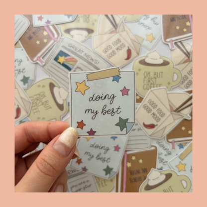 Doing my best sticker
