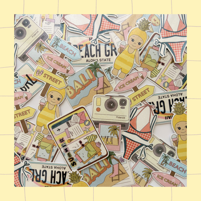 Summer polaroid sticker