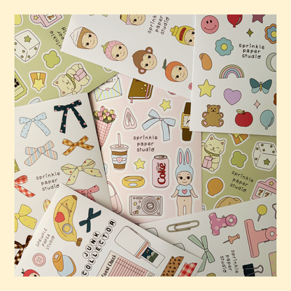 Lucky charm sticker sheet