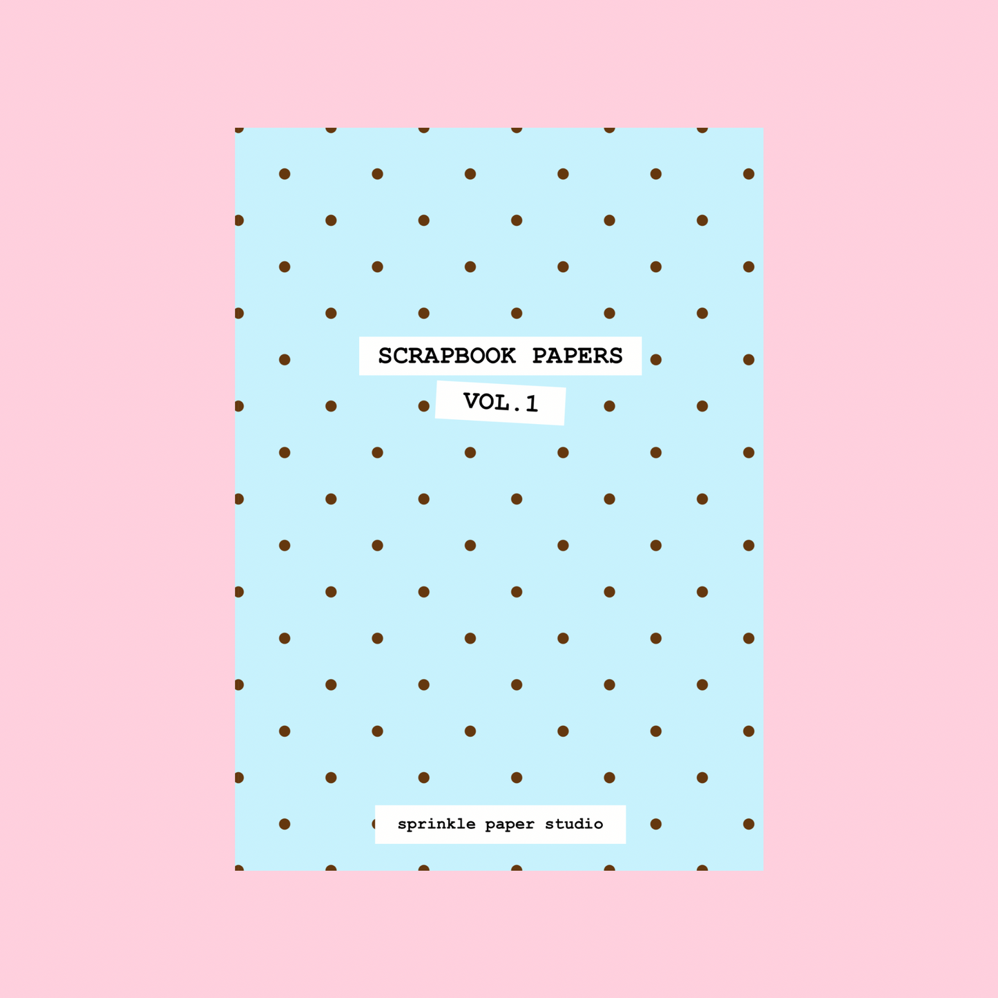 Scrapbook paper book Vol. 1