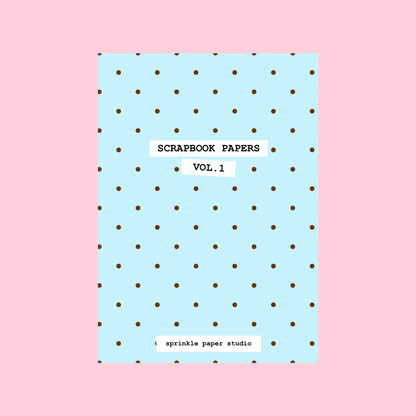 Scrapbook paper book Vol. 1