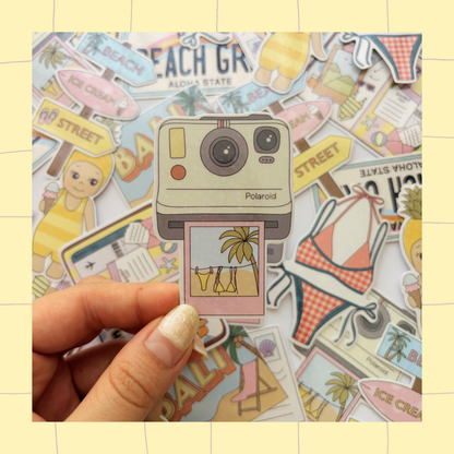 Summer polaroid sticker
