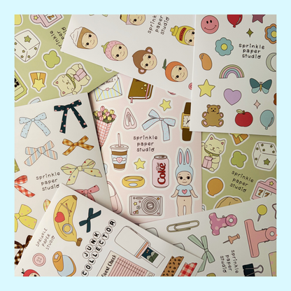 Bows sticker sheet