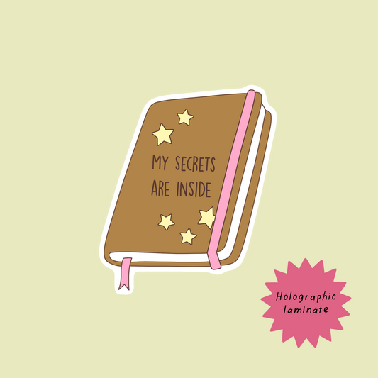 My secret journal sticker