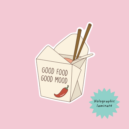 Good food good mood sticker