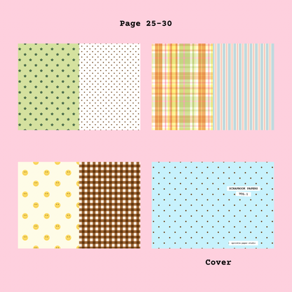 Scrapbook paper book Vol. 1