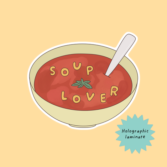 Soup lover sticker